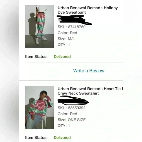 Urban, outfitters urban renewals sweatshirt, and sweatpants set tie-dye - Picture 13 of 13